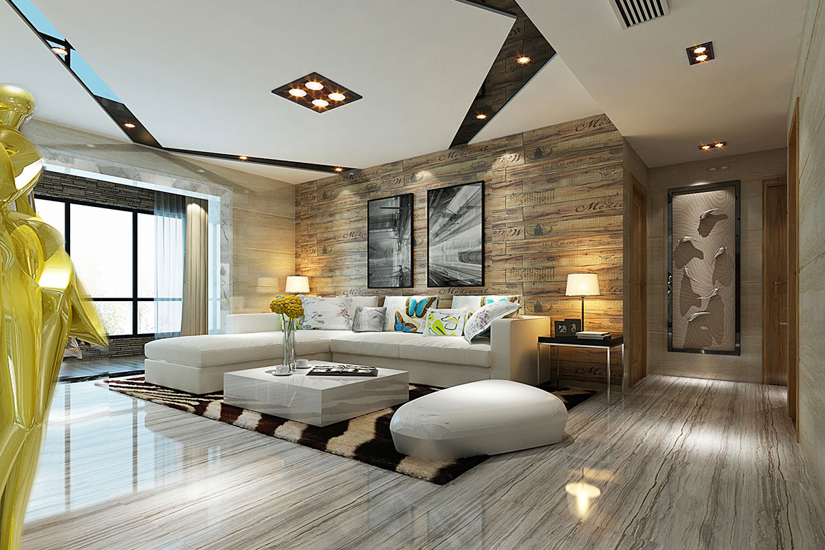 榮和山水美地127m&sup2;現代輕奢風格案例